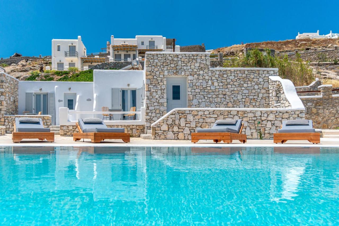 Apartament Corfos Blue Mykonos Ornos  Zewnętrze zdjęcie