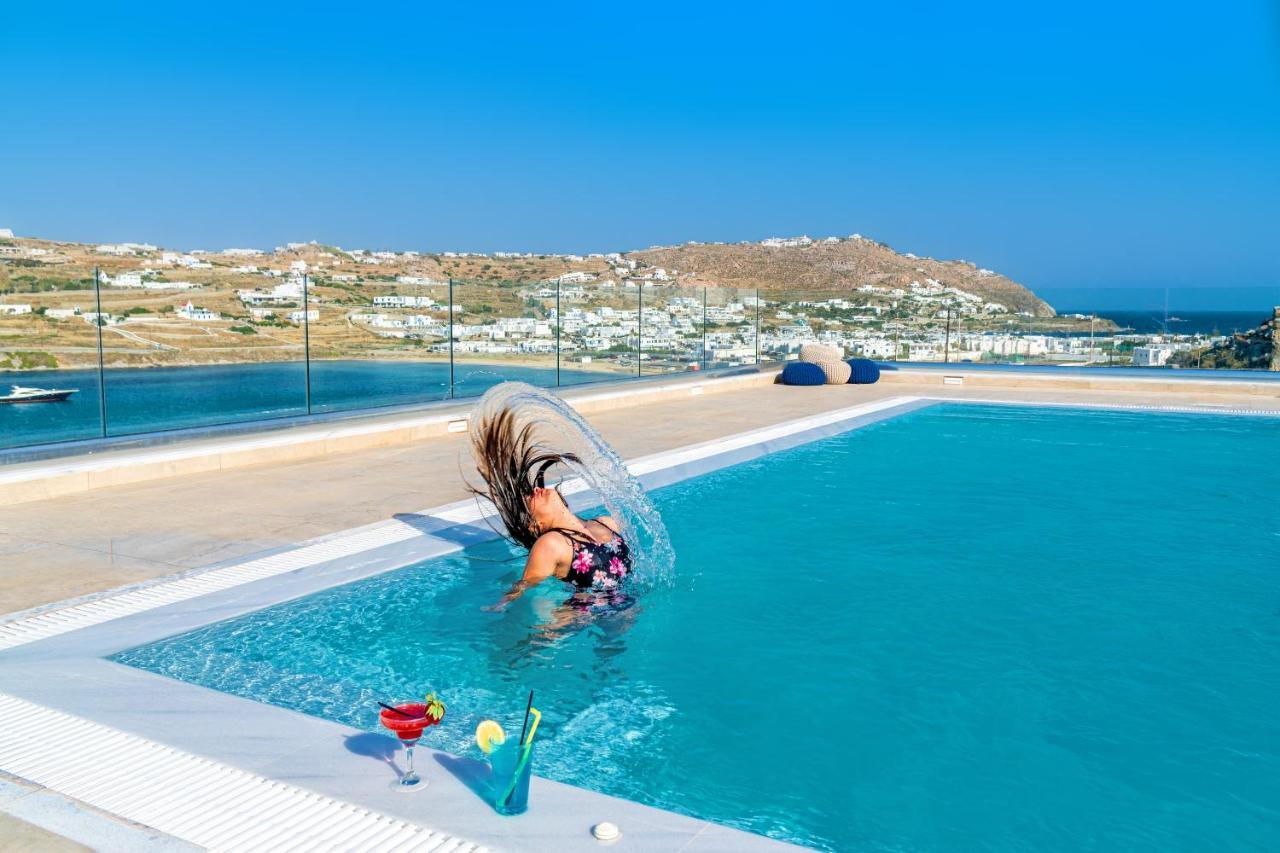 Apartament Corfos Blue Mykonos Ornos  Zewnętrze zdjęcie