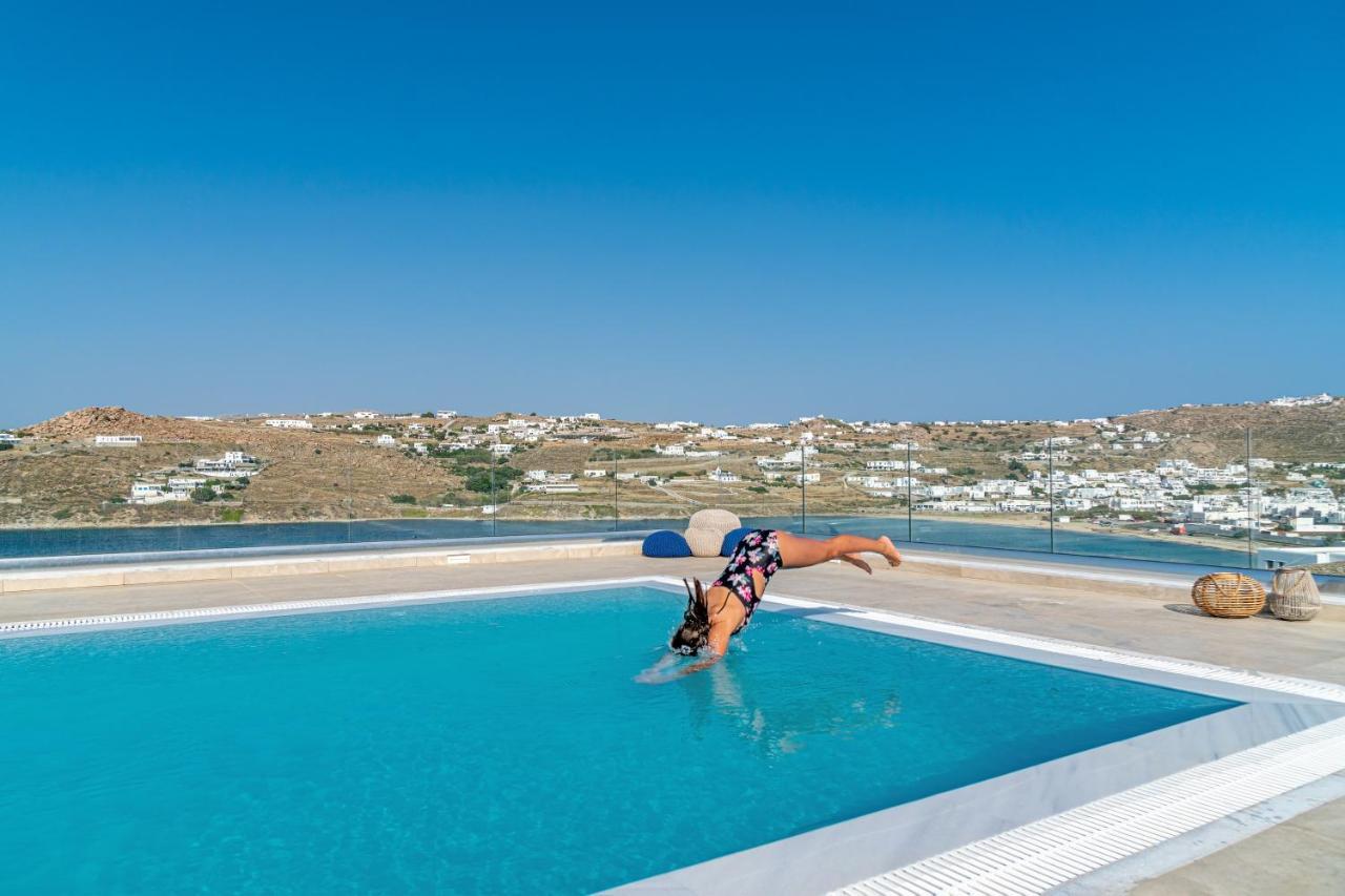 Apartament Corfos Blue Mykonos Ornos  Zewnętrze zdjęcie