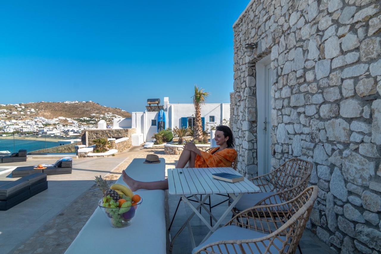 Apartament Corfos Blue Mykonos Ornos  Zewnętrze zdjęcie