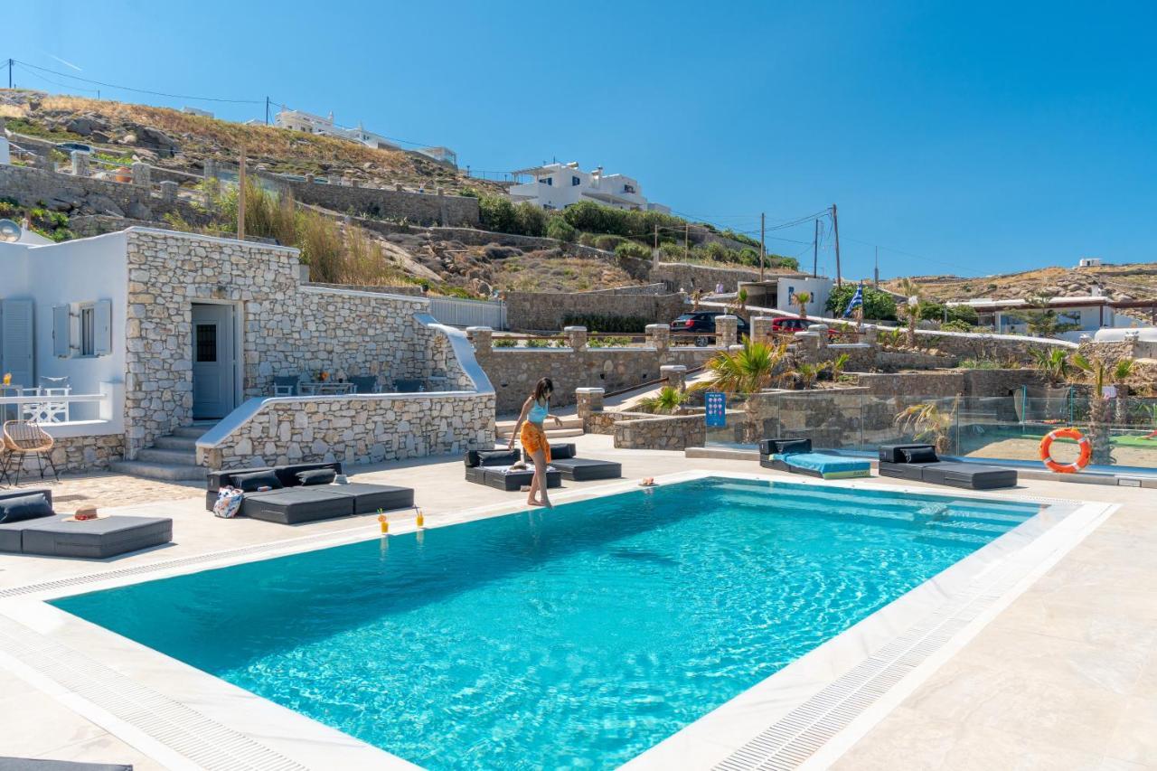 Apartament Corfos Blue Mykonos Ornos  Zewnętrze zdjęcie