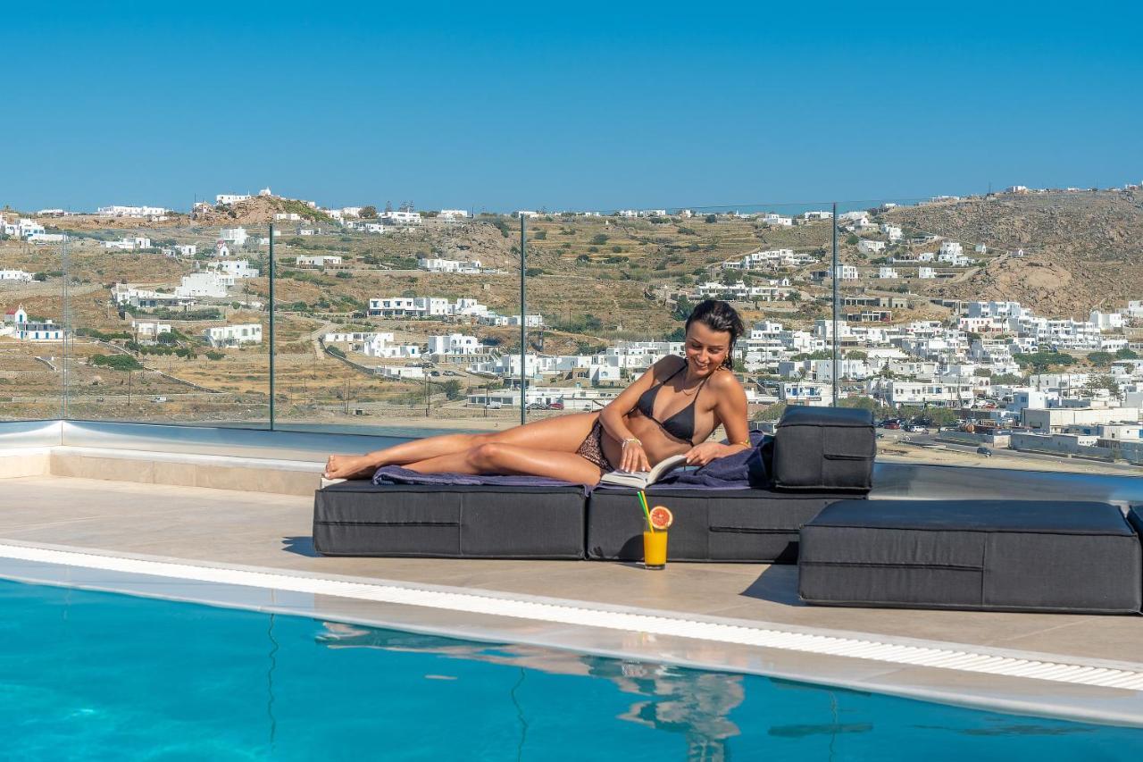 Apartament Corfos Blue Mykonos Ornos  Zewnętrze zdjęcie