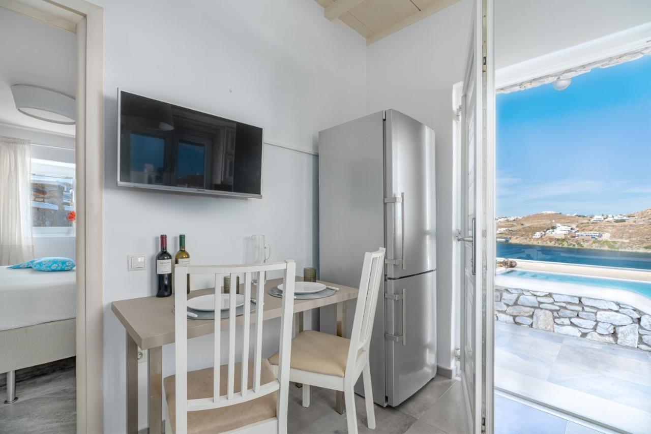 Apartament Corfos Blue Mykonos Ornos  Zewnętrze zdjęcie